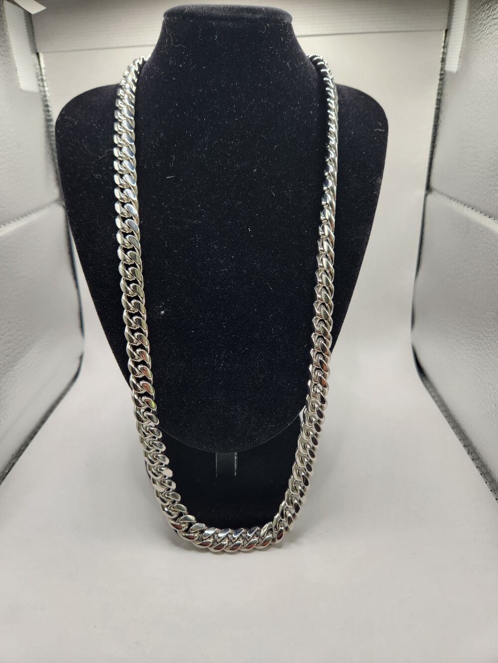 STEELTIME Thick Cuban Link Chain Necklace 30" - NWT